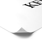 Poster Graduation Guy personnalisée, Graduation pour garç (Coin)