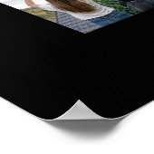 Poster Graduation imprimable Accueil Collage Noir & Or (Coin)