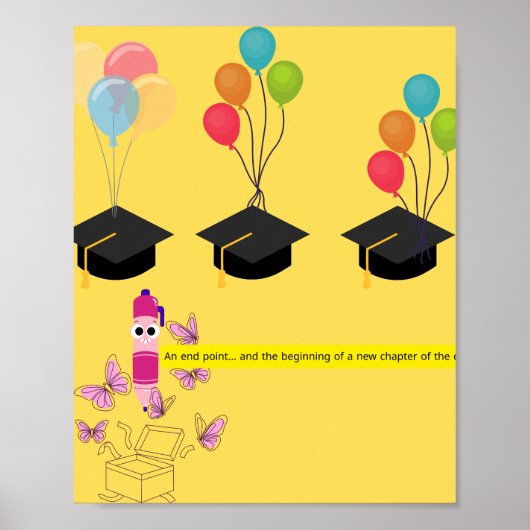 Poster Graduation Invite – New Chapter Begins (Devant)