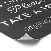 Poster Graduation Is Sweet Take a Treat Custom Party Sign (Coin)