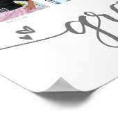 Poster Graduation K-12 Modern Script Photo Collage Blanc (Coin)