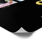 Poster Graduation K-12 Photo Collage d'or noir moderne (Coin)