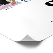 Poster Graduation K-12 Photo Collage moderne noir blanc (Coin)