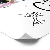 Poster Graduation K–12 Photo Collage White Black Doodles (Coin)