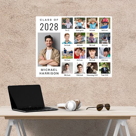 Poster Graduation moderne 17 Photo Collage