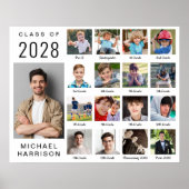 Poster Graduation moderne 17 Photo Collage (Devant)