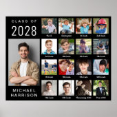 Poster Graduation moderne 17 Photo Collage noir (Devant)