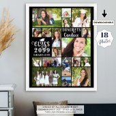 Poster Graduation moderne 18 Photo Collage de classe Anné