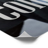 Poster Graduation Moderne Deux Photo Script Minimaliste (Coin)