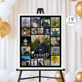 Poster Graduation Party 19 Photo Display Brush Typographi