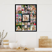 Poster Graduation Party 43 Photo Collage Personnalisé (Cuisine)