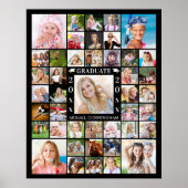 Poster Graduation Party 43 Photo Collage Personnalisé (Devant)