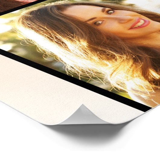 Poster Graduation Party Élégant Script 4 Photo (Coin)