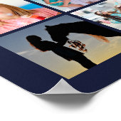 Poster Graduation Party Navy Blue 55 Photo Collage (Coin)