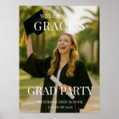 Poster Graduation Party Photo Welcome (Devant)