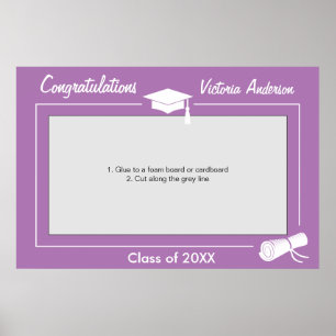 Poster Graduation Party Prop Photo Booth Frame