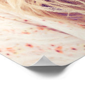 Poster Graduation party rose or parties scintillant pouss (Coin)