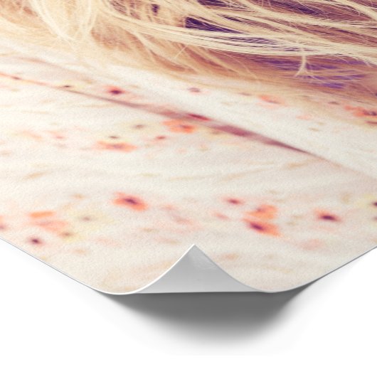 Poster Graduation party rose or parties scintillant pouss (Coin)