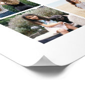 Poster Graduation Party Script Bienvenue & 20 Photo Colla (Coin)