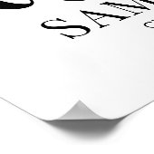 Poster Graduation Party Script Bienvenue Photo moderne Bl (Coin)