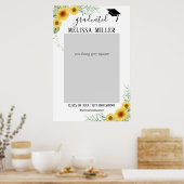 Poster Graduation Party Sunflowers Photo Booth Frame (Cuisine)