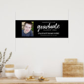 Poster Graduation Photo - Class of Grad Black (Cuisine)