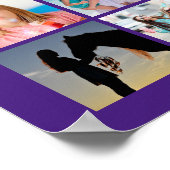 Poster Graduation Purple 55 Photo Collage Personalized (Coin)