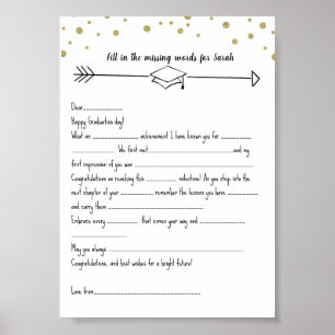 Poster GRADUATion remplir les mots manquants