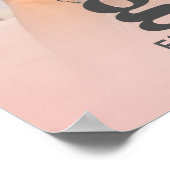 Poster Graduation rose pâle Photo Typographie gras Modern (Coin)