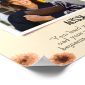 Poster Graduation Vintage Brown simple (Coin)