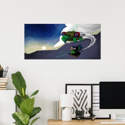 Poster Graffiti (Bureau à domicile)