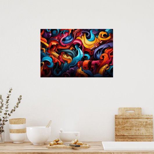 Poster Graffiti (Cuisine)