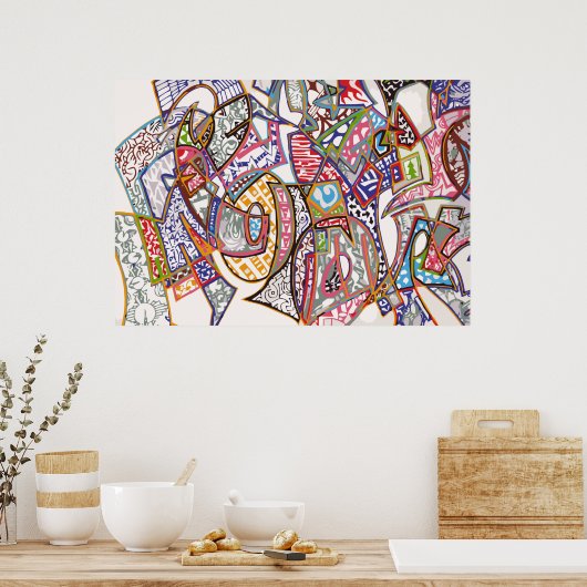 Poster Graffiti (Cuisine)