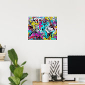 Poster Graffiti (Bureau à domicile)