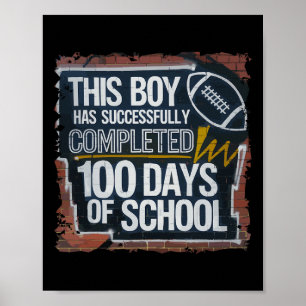 Poster Graffiti 100th Day Funny Outfit terminé 100 jours