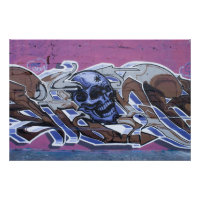 Graffiti à tête bleue