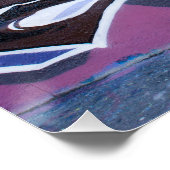 Poster Graffiti à tête bleue (Coin)