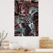 Poster graffiti Abstrait (Cuisine)