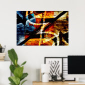 Poster graffiti Abstrait (Bureau à domicile)