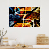 Poster graffiti Abstrait (Cuisine)