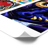 Poster Graffiti Abstrait Urban Street collage artistique  (Coin)