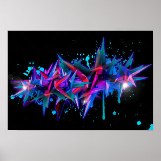 Poster Graffiti Abstrakt