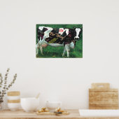 Poster Graffiti 'AmeriCOW' (Cuisine)