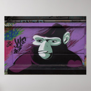 Poster Graffiti Ape