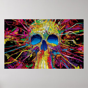 Poster graffiti, art, art psychédélique, design graphique