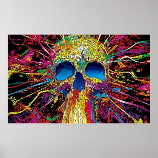 Poster graffiti, art, art psychédélique, design graphique (Devant)