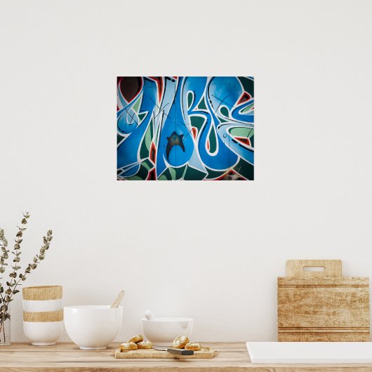 Poster Graffiti / Art de rue (Cuisine)