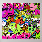 Poster Graffiti Art : Hip-Hop Style Arrière - plan (Devant)
