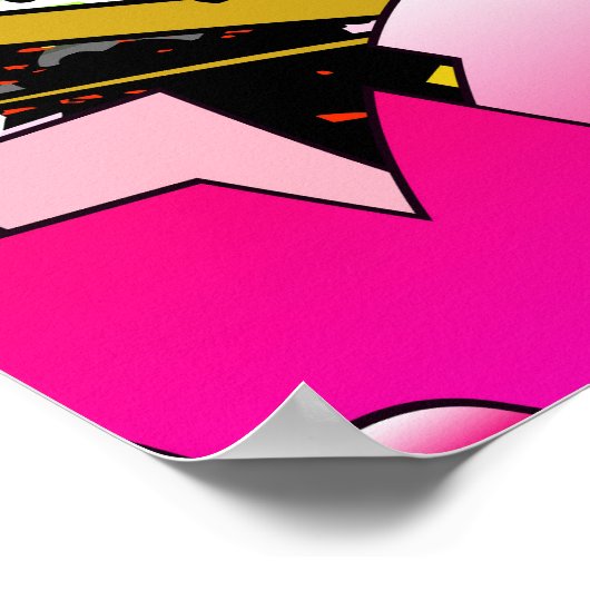 Poster Graffiti Art : Hip-Hop Style Arrière - plan (Coin)