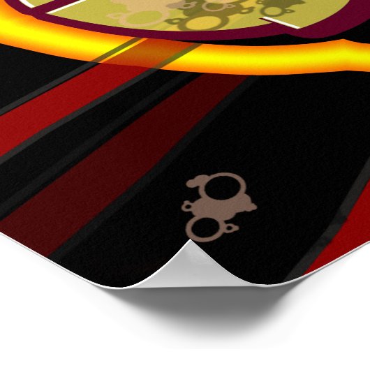 Poster Graffiti, bande dessinée, superhéros (Coin)